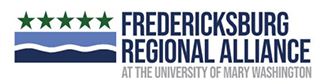Fredericksburg Regional Alliance at the University of Mary Washington Logo in blue and grey font.