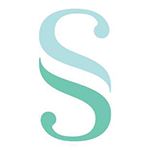 Two shades of green S connecting